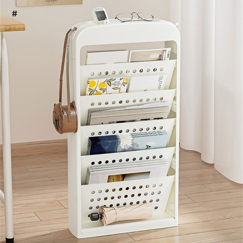 Rolling book cart white large - rolling,