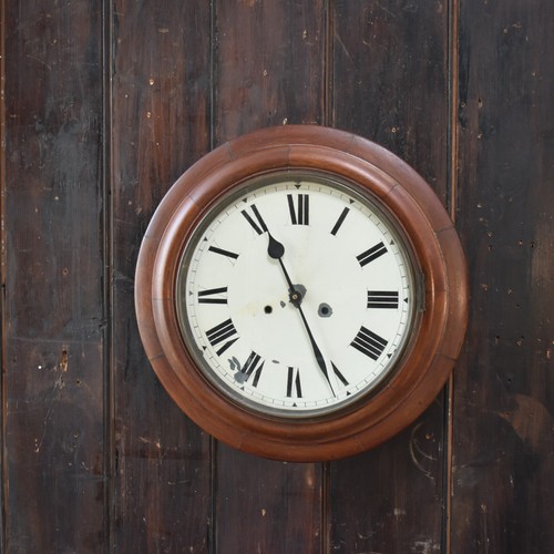 Antique mahogany wall clock - antique,