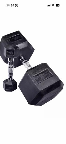1x50kg hex dumbbell single - hex,