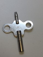 Vintage Steel Clock Key Size