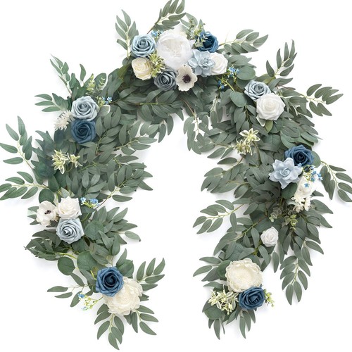 Dusty blue artificial - dusty,