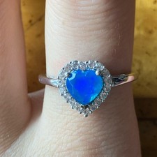 Blue Ethiopian Opal Sterling