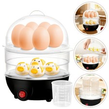 2 Tiers Black Egg Boiler