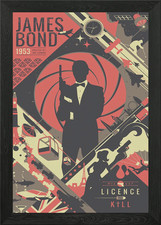 James Bond 007 Movie Framed