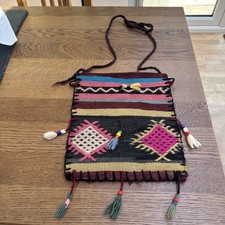 Traditional Bag Completely Handmade Knitted wool material 