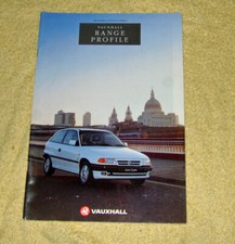 Vauxhall Car Range 1994 Models