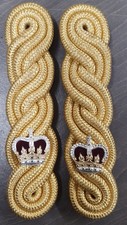 British Army Gold Shoulder Cords 3 Ply Ceremonial No1 Dress Major (cab)