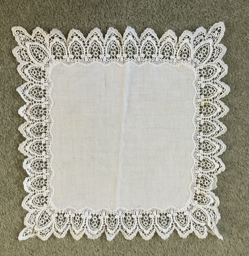 Vintage hankie cotton - hankie, &