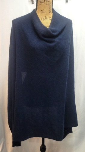 100 cashmere navy knit - navy,