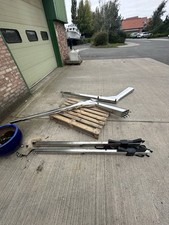 Single Stainless Steel Boat/Yacht Davit. Could be Simpson.