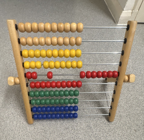 Wooden abacus bead - bead, counting