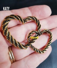 Vintage Look 2 Heart Love