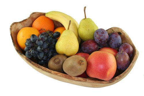 Rustic fruit bowl - fruit,