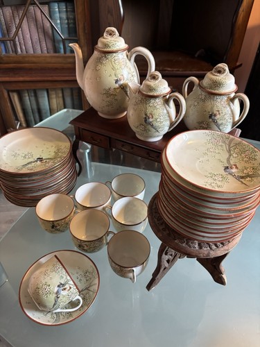 Japanese vintage part tea set - japanese,