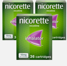 3x Nicorette 15mg Inhalator 36
