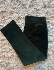 Ralph Lauren dark green slim fit corduroy trousers size 36L (36W, 34L)