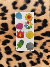 Pokémon Gym Badges Pins Kanto Great Condition Cosplay 8Pcs