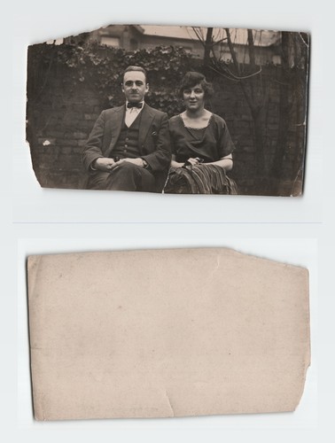 Photograph 1920s couple - -,