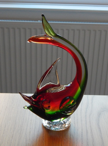 Vintage murano glass - glass, swordfish