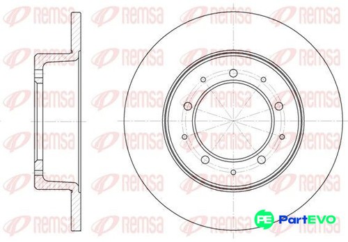 Remsa rear brake - rear,