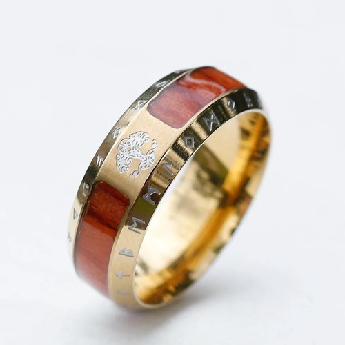 Mens viking tree life ring - of,