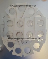 Hartberger Self Adhesive Coin Holders 2X2 Flips Quantity 10 25 50 100 All Sizes