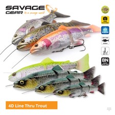 Savage Gear 4D Line Thru Trout Swim Baits / Lures - Pike Zander Salmon Fishing