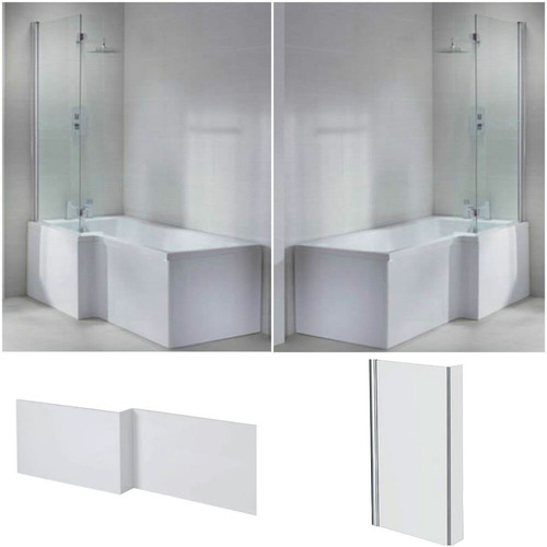 Shape shower bath tub - shower, left