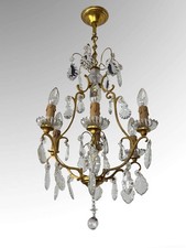 Gilt Bronze 6 Arm Chandelier