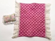 Rare Original 1985 Mattel Barbie Bed Cover And Pillow In Good Condition