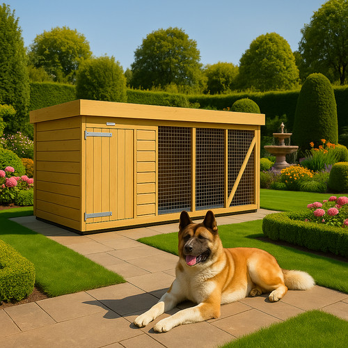 Dog kennel run 8ft - 8ft, 4ft