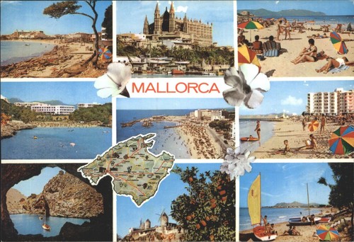 Vintage mallorca postcard - mallorca,