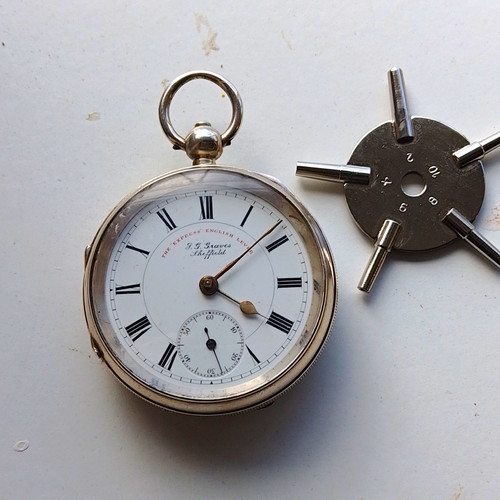 Graves silver pocket - j.,