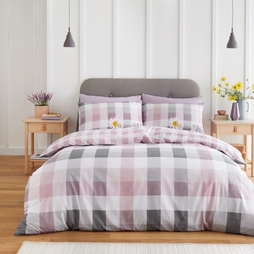 Luxury reversible floral duvet - floral,