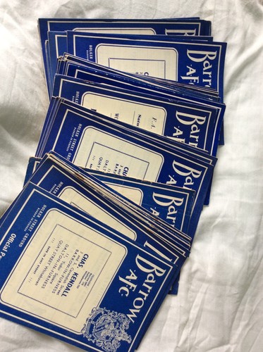Barrow home programmes 1955 - 1955,