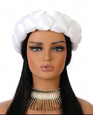 Women Girls Braid Headband Satin Twist Hair Tie African Turban Headwear Elastic