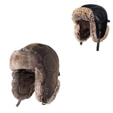 Aviator Pilot Leather Ushanka