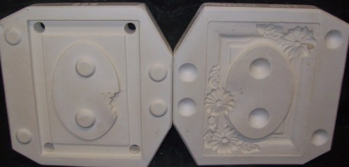 Ceramic mold molds flower - flower, wall