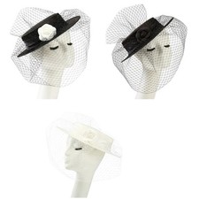 Stylish Black Veil Hat for