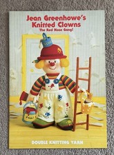 Jean Greenhowe's Knitting Pattern Book Knitted Clowns - Red Nose Gang