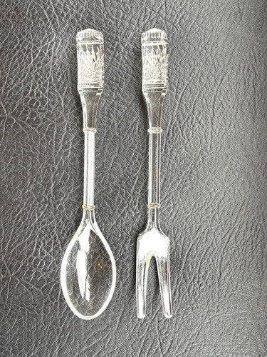 Vintage clear pressed glass - vintage,