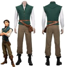 Flynn Rider Tangled Rapunzel Cosplay Costume Adult Carnival Uniform Halloween An