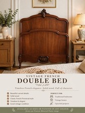 French Carved Oak Bed King