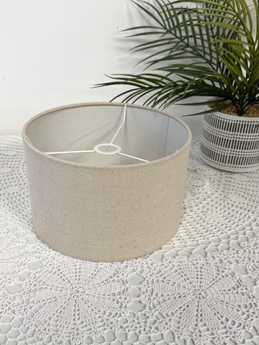 Linen effect lamp shade beige - lamp,