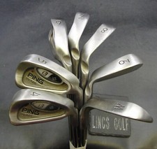 Set of 7 x Ping i3+ Red Dot Irons 4-PW Regular Steel Shafts (6i Missing Badge)