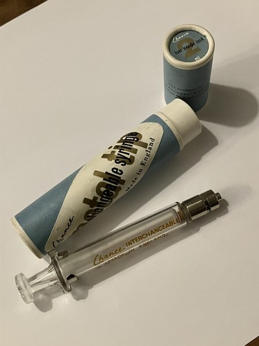 Vintage glass syringe luer - vintage,