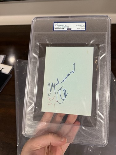 Muhammad ali signed cut - signed,