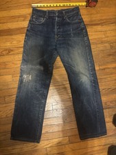 Men's Distressed Blue Denim