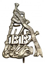 Vintage Old The Boys Brigade Pipers Proficiency Award Metal Badge