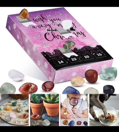 Natural stone crystals advent - natural,